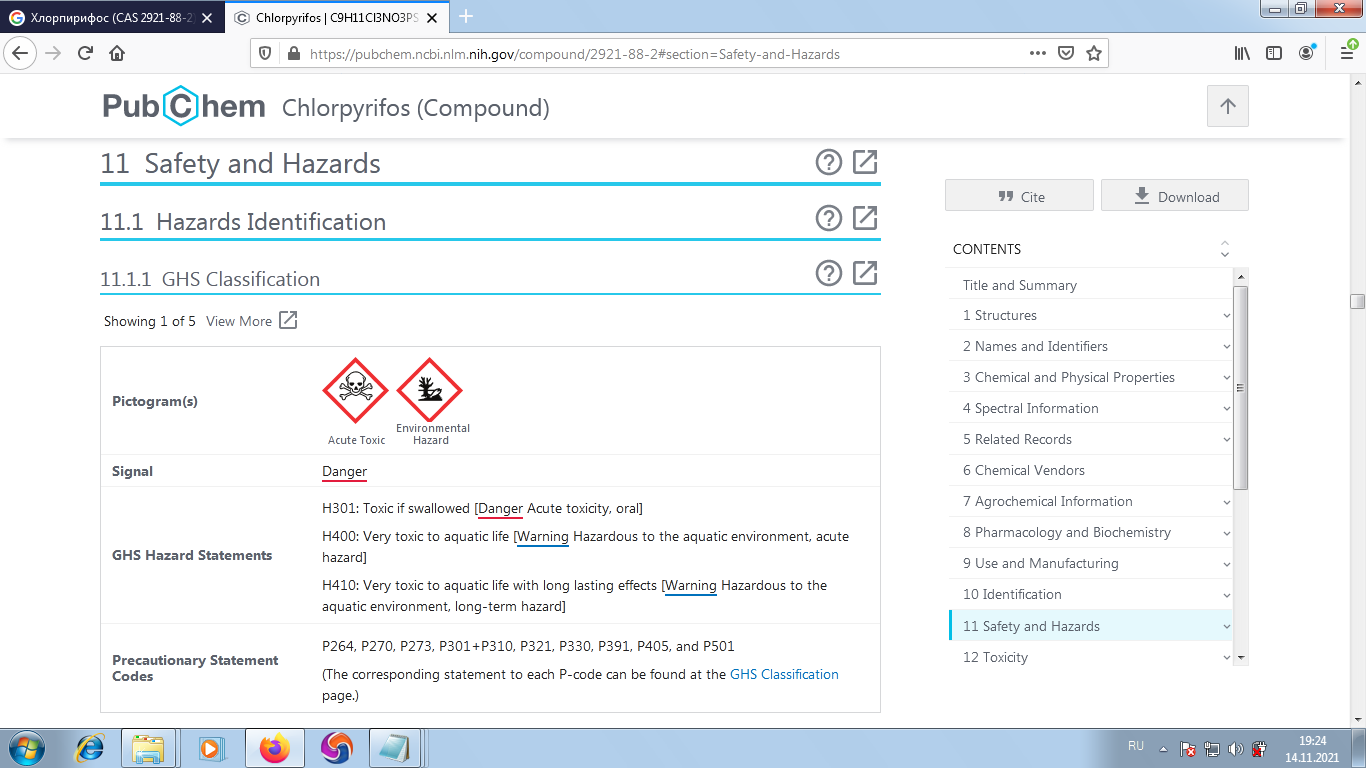 Симптомы отравления фосфорорганическими инсектицидами